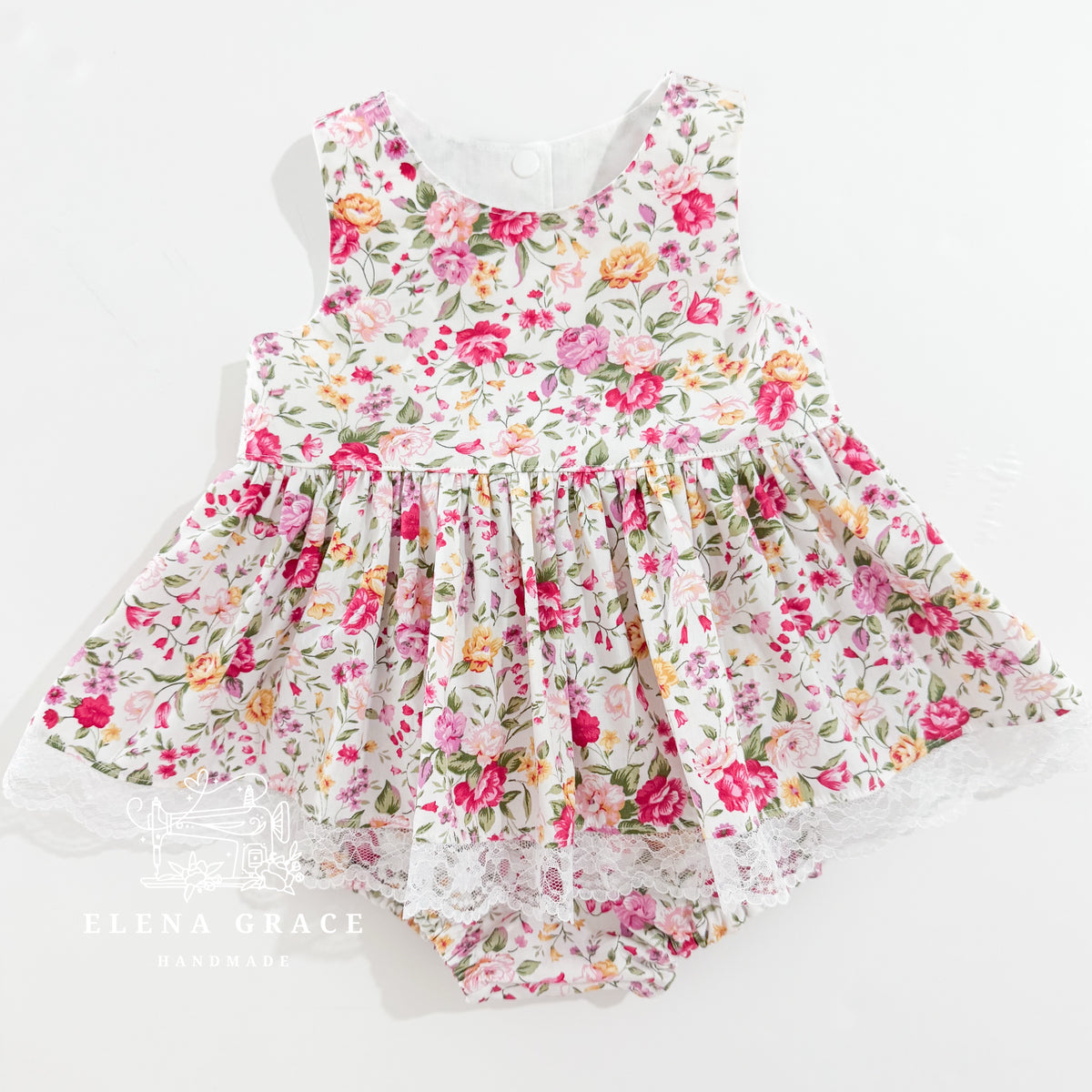 Sleeveless Caroline | "Peach Bows" SLOT