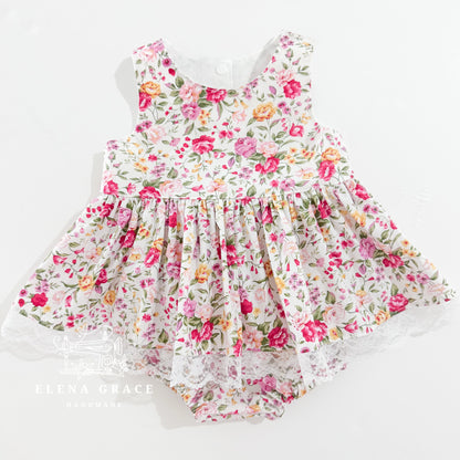 Sleeveless Caroline | "Peach Bows" SLOT